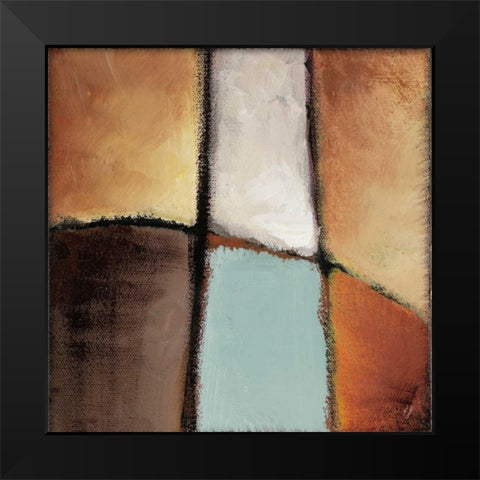 Golden Insight I Black Modern Wood Framed Art Print by Loreth, Lanie