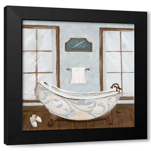 Villa Bath II Black Modern Wood Framed Art Print with Double Matting by Ritter, Gina
