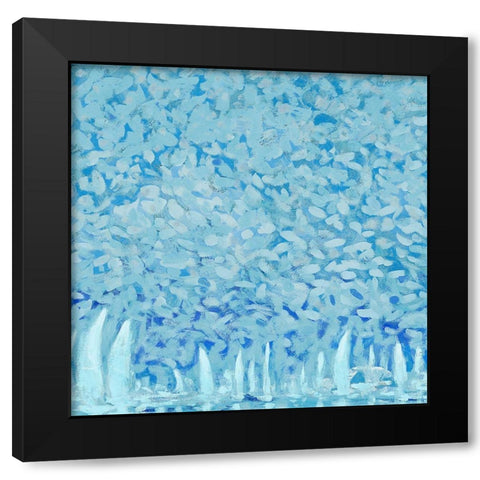 By the Pier Black Modern Wood Framed Art Print with Double Matting by Kingsley