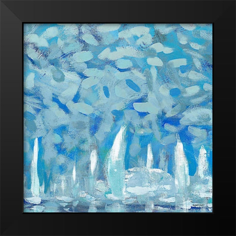 By the Pier II Black Modern Wood Framed Art Print by Kingsley