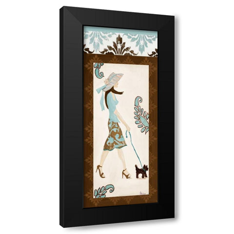 Trendsetter II Black Modern Wood Framed Art Print with Double Matting by Ritter, Gina