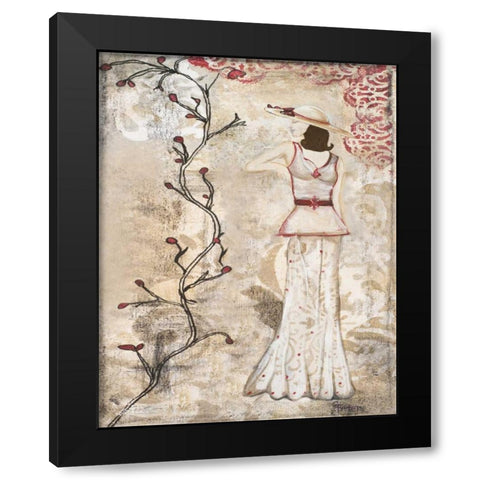 Stroll in the Park I Black Modern Wood Framed Art Print with Double Matting by Ritter, Gina