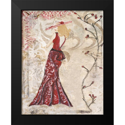 Stroll in the Park II Black Modern Wood Framed Art Print by Ritter, Gina