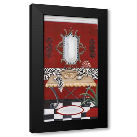 Palm Beach Bath I Black Modern Wood Framed Art Print with Double Matting by Ritter, Gina
