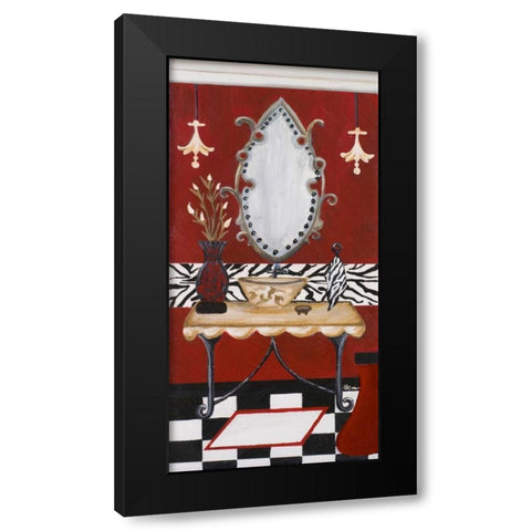 Palm Beach Bath II Black Modern Wood Framed Art Print by Ritter, Gina