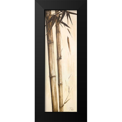 Sepia Guadua Bamboo I Black Modern Wood Framed Art Print by Pinto, Patricia
