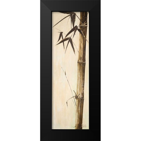 Sepia Guadua Bamboo II Black Modern Wood Framed Art Print by Pinto, Patricia