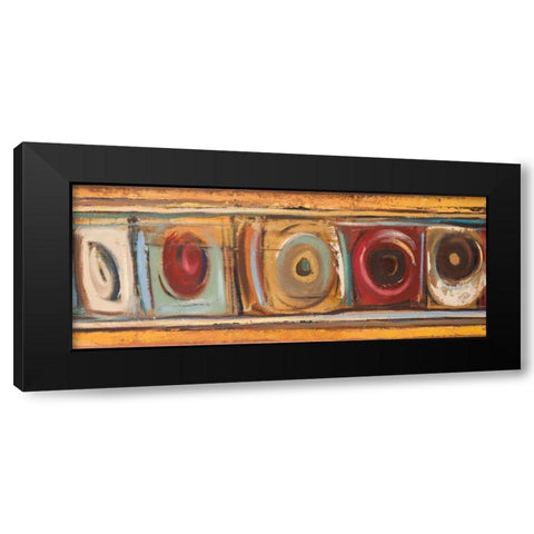 Circulation I Black Modern Wood Framed Art Print with Double Matting by Pinto, Patricia