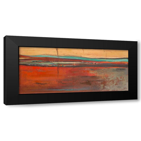 Red Horizon II Black Modern Wood Framed Art Print by Pinto, Patricia