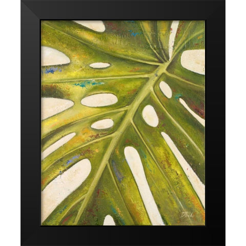 Tropical Leaf I Black Modern Wood Framed Art Print by Pinto, Patricia