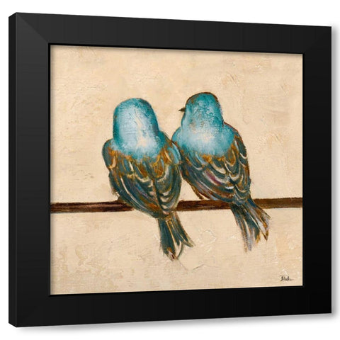 Gleeful Square II Black Modern Wood Framed Art Print by Pinto, Patricia