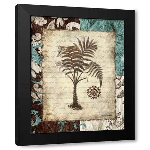 Secret Fern III Black Modern Wood Framed Art Print with Double Matting by Marcon, Michael