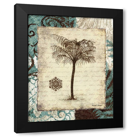 Secret Fern IV Black Modern Wood Framed Art Print with Double Matting by Marcon, Michael