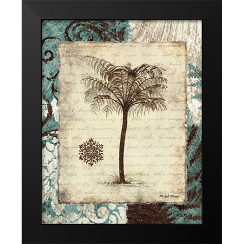 Secret Fern IV Black Modern Wood Framed Art Print by Marcon, Michael