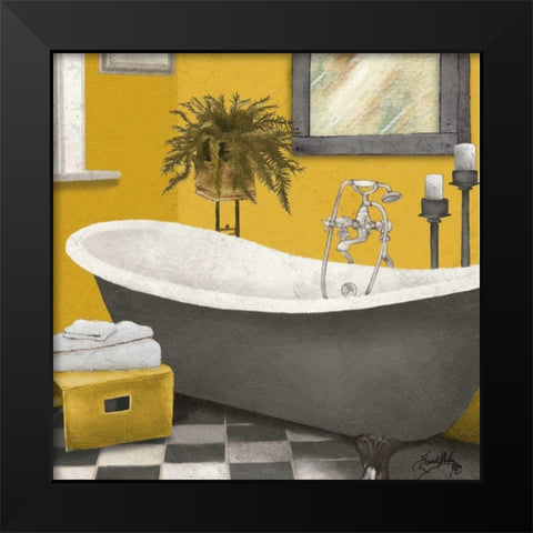 Sunny Bath II Black Modern Wood Framed Art Print by Medley, Elizabeth