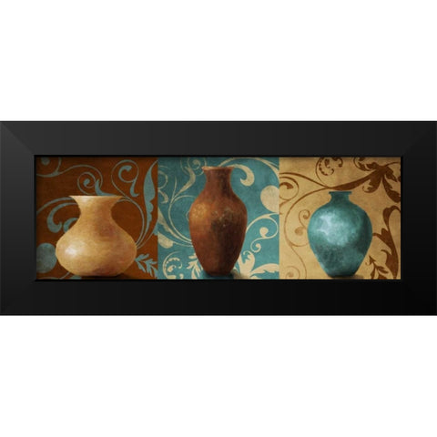 Vessel Trio II Black Modern Wood Framed Art Print by Loreth, Lanie
