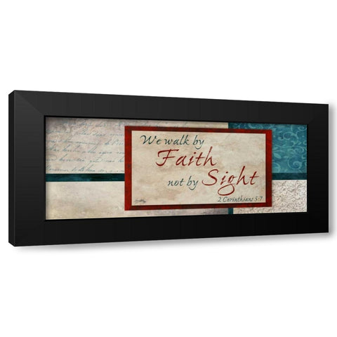 Faith and Sight Black Modern Wood Framed Art Print with Double Matting by Medley, Elizabeth