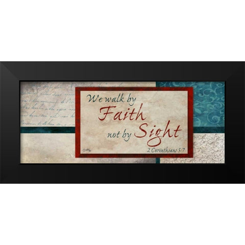 Faith and Sight Black Modern Wood Framed Art Print by Medley, Elizabeth