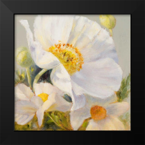 Sunbeam Flowers I Black Modern Wood Framed Art Print by Loreth, Lanie