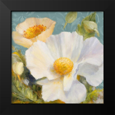 Sunbeam Flowers II Black Modern Wood Framed Art Print by Loreth, Lanie