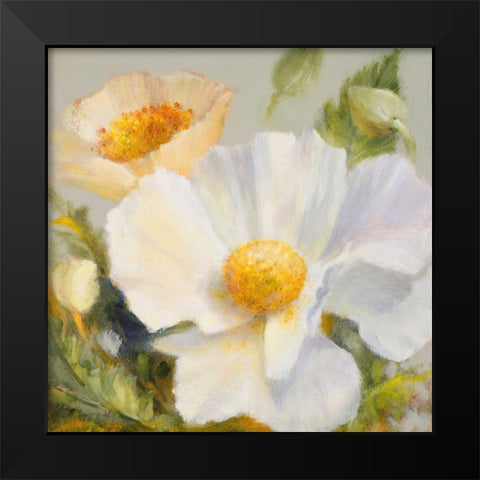 Sunbeam Flowers II Black Modern Wood Framed Art Print by Loreth, Lanie