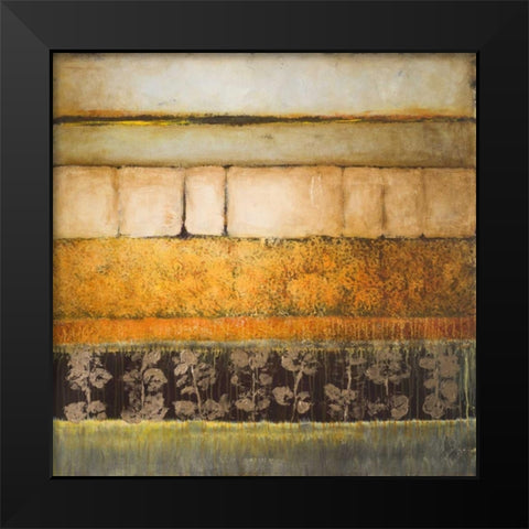 Natures Interlude Square I Black Modern Wood Framed Art Print by Loreth, Lanie