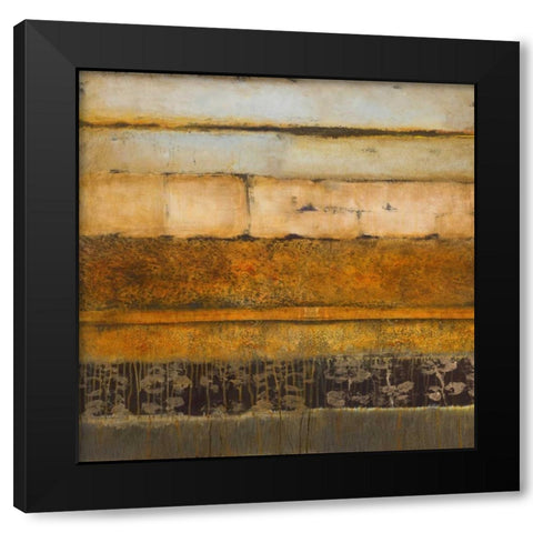 Natures Interlude Square II Black Modern Wood Framed Art Print by Loreth, Lanie