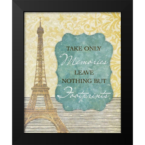 Take Only Memories Black Modern Wood Framed Art Print by Spaeth, John