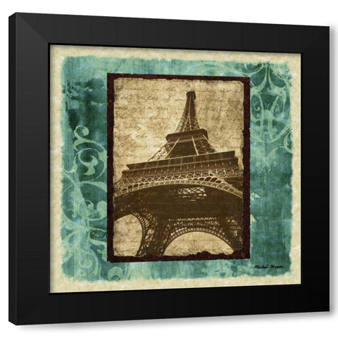 Parisian Trip II Black Modern Wood Framed Art Print by Marcon, Michael