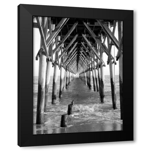 By the Dock I Black Modern Wood Framed Art Print by Rodriguez, Jairo