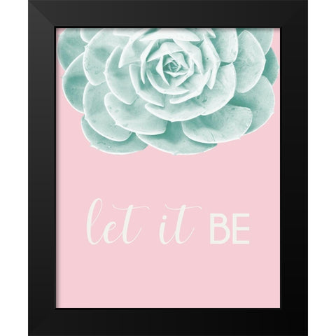 Inspirational Echeveria Black Modern Wood Framed Art Print by Rodriguez, Jairo