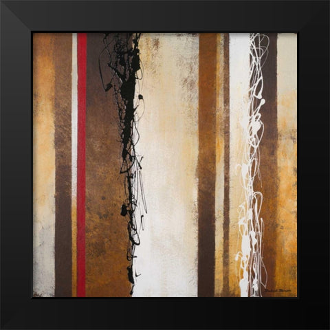 Breaking Loose I Black Modern Wood Framed Art Print by Marcon, Michael