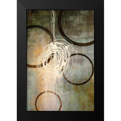 Connections II Black Modern Wood Framed Art Print by Marcon, Michael