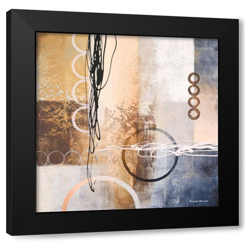 Intersections I Black Modern Wood Framed Art Print with Double Matting by Marcon, Michael