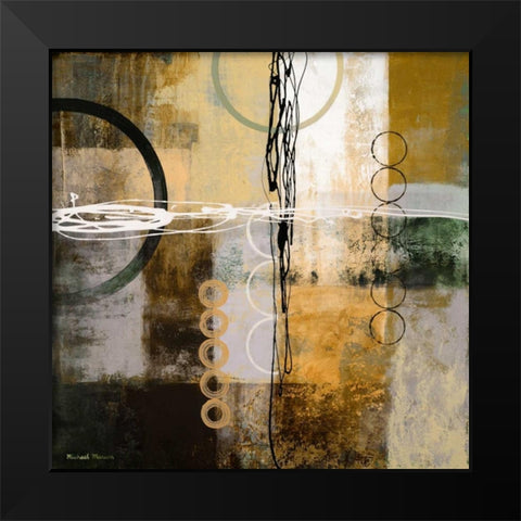 Intersect II Black Modern Wood Framed Art Print by Marcon, Michael