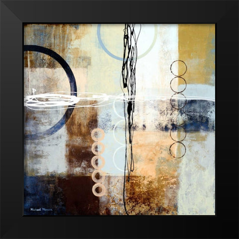 Intersections II Black Modern Wood Framed Art Print by Marcon, Michael