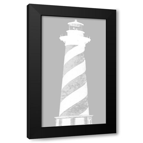 Lighthouse Panel I Black Modern Wood Framed Art Print with Double Matting by Rodriguez, Jairo