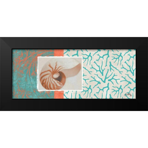 Aquamarine I Black Modern Wood Framed Art Print by Medley, Elizabeth