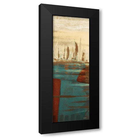 Calm Waters I Black Modern Wood Framed Art Print by Kingsley