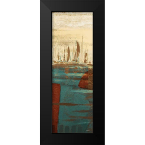 Calm Waters I Black Modern Wood Framed Art Print by Kingsley
