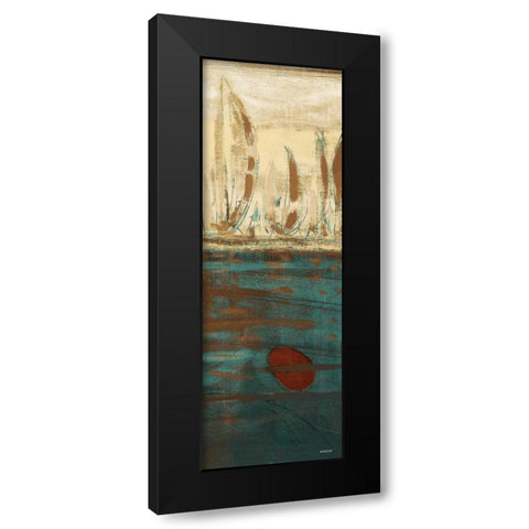 Calm Waters II Black Modern Wood Framed Art Print with Double Matting by Kingsley