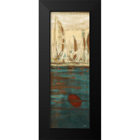 Calm Waters II Black Modern Wood Framed Art Print by Kingsley