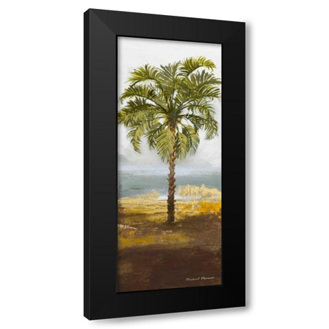 Beach Palm I Black Modern Wood Framed Art Print by Marcon, Michael