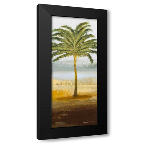 Beach Palm II Black Modern Wood Framed Art Print with Double Matting by Marcon, Michael