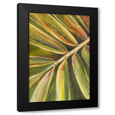 Green Close Up II Black Modern Wood Framed Art Print by Pinto, Patricia