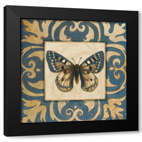 Moroccan Butterfly I Black Modern Wood Framed Art Print by Pinto, Patricia