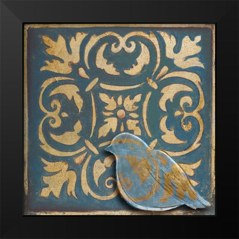 Moroccan Bird I Black Modern Wood Framed Art Print by Pinto, Patricia