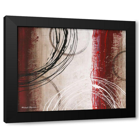 Tricolored Gestures I Black Modern Wood Framed Art Print by Marcon, Michael