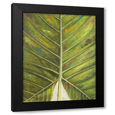 Green Zoom III Black Modern Wood Framed Art Print with Double Matting by Pinto, Patricia