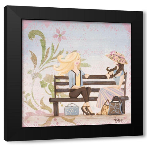 Central Park I Black Modern Wood Framed Art Print by Ritter, Gina